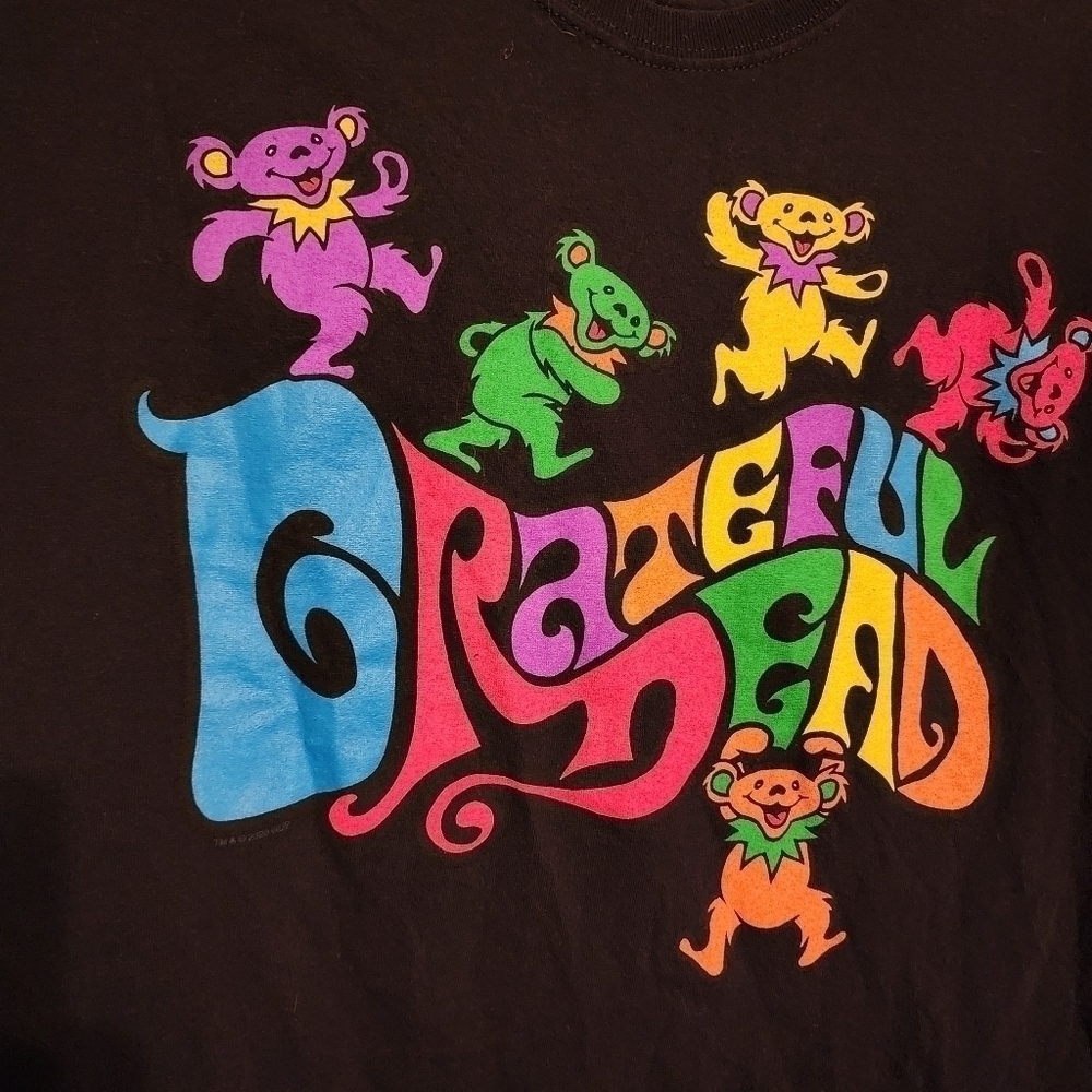 💕5 For $20 Liquid Blue Grateful Dead Flipside Bears Mens T Shirt Size M - Picture 2 of 7
